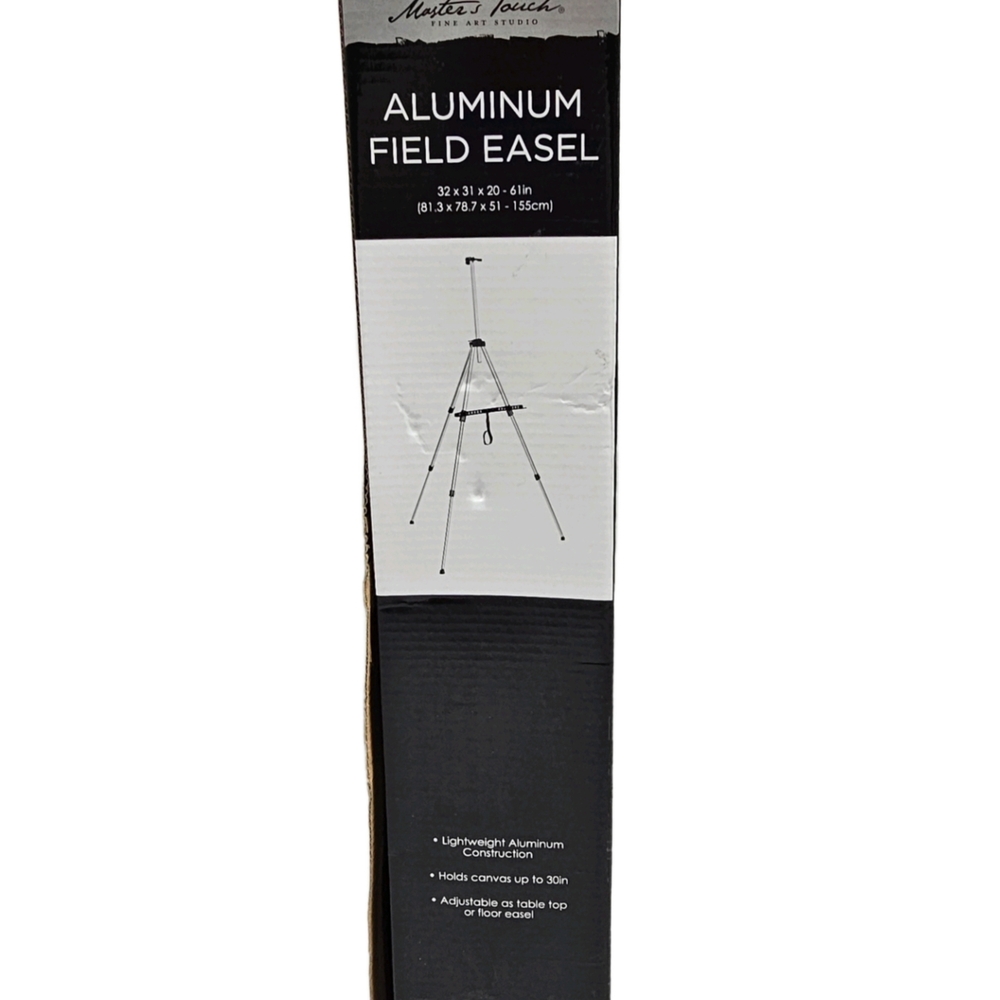 NEW Open Box Master's Touch Fine Art Studio Aluminum Field Easel Adjustable